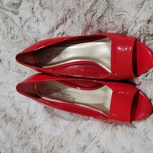 Jessica Simpson Peep Toe Wedges